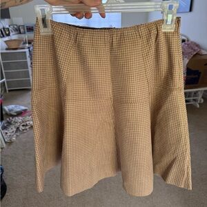 Nanamacs flare plaid skirt